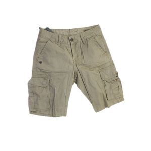 NYC Industry Mens Cotton Buttoned Zipped Flat Front Cargo Shorts Tan Size EUR 26